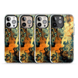 iPhone 16 Pro Max Gold Green Marble Black Impact Phone Case