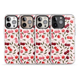 iPhone 16 Pro Max Fruity & Fun Patterns Cherries Black Impact Phone Case