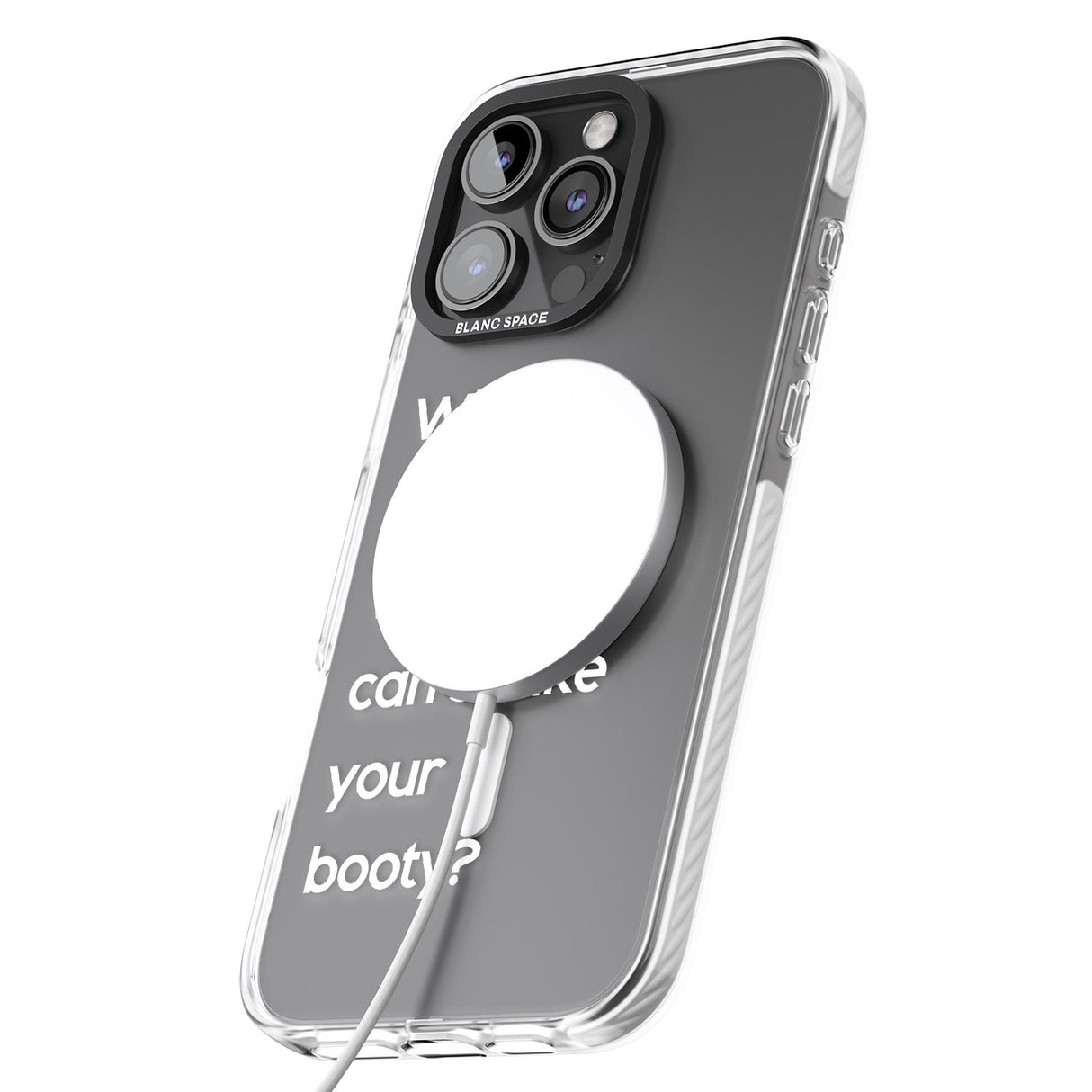 iPhone 16 Pro Max Why be moody? (White) Black Impact Phone Case