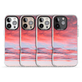 iPhone 16 Pro Max Pink Cloudy Sunset Photograph Black Impact Phone Case