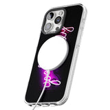 iPhone 16 Pro Max Good Vibes Only Pink Neon Black Impact Phone Case