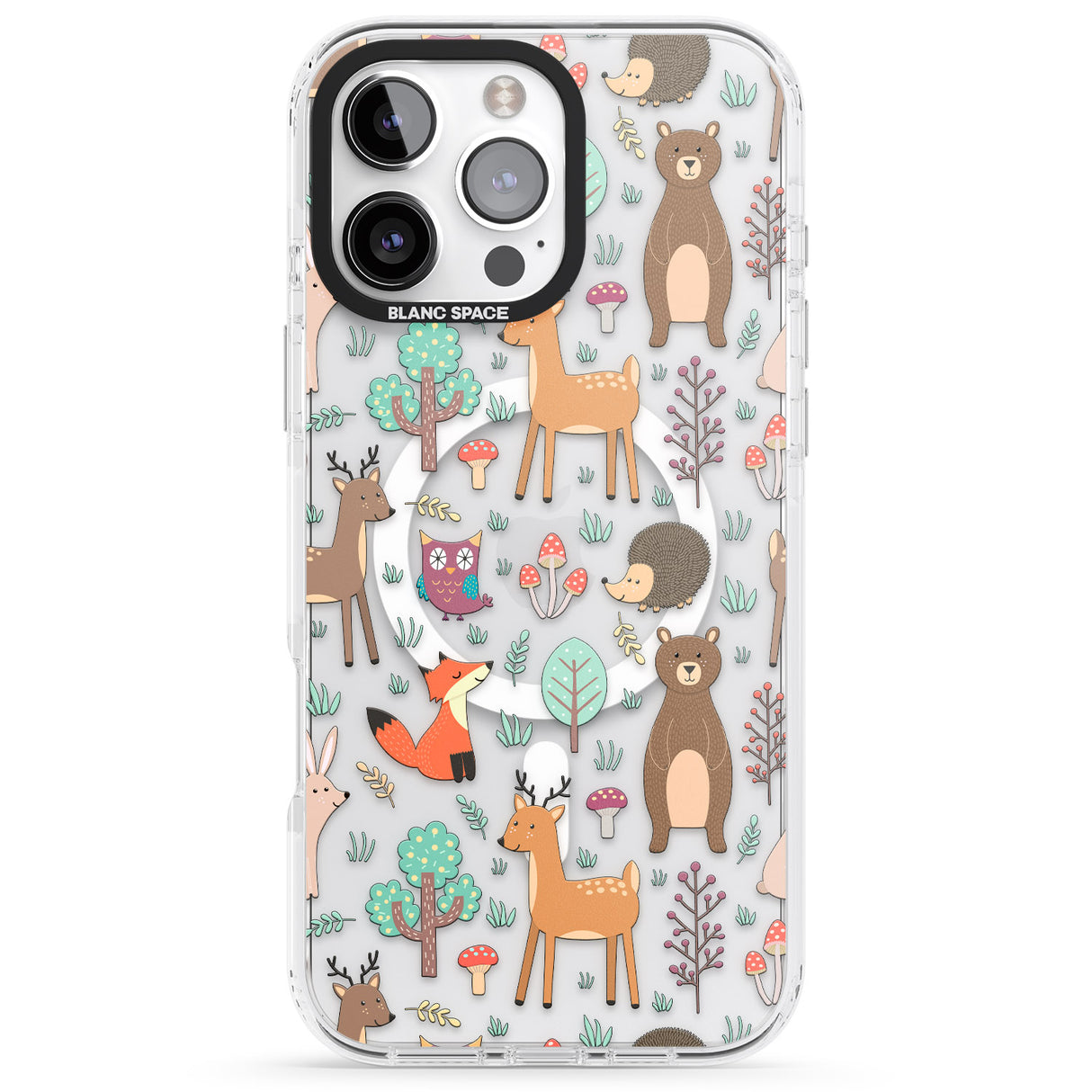 iPhone 16 Pro Max Wildlife Pattern Black Impact Phone Case