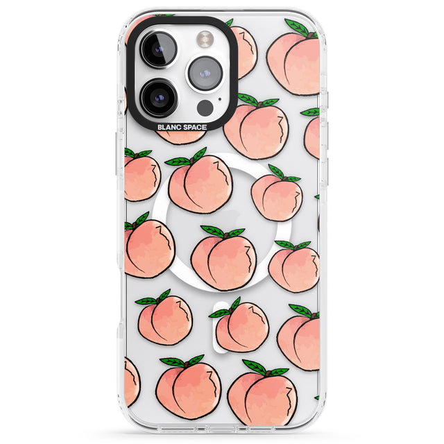 iPhone 16 Pro Max Life's a Peach Black Impact Phone Case