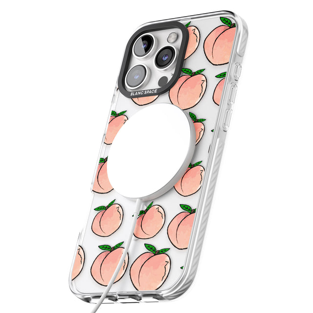 iPhone 16 Pro Max Life's a Peach Black Impact Phone Case