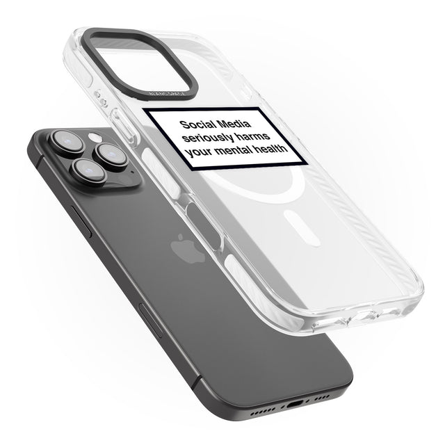 iPhone 16 Pro Max Social Media Quote Black Impact Phone Case