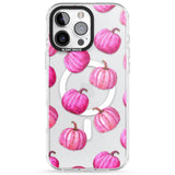 Pink Pumpkins Impact Magsafe Phone Case for iPhone 16 Pro, iPhone 16 Pro Max