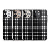 iPhone 16 Pro Max Divine Black Plaid Black Impact Phone Case