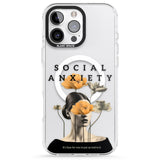 iPhone 16 Pro Max Social Anxiety Black Impact Phone Case + Magsafe