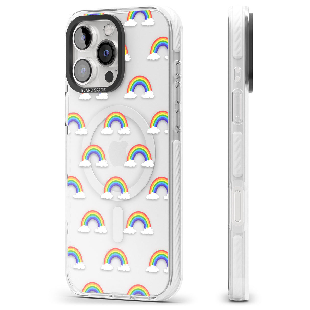 iPhone 16 Pro Max Rainbow of possibilities Black Impact Phone Case