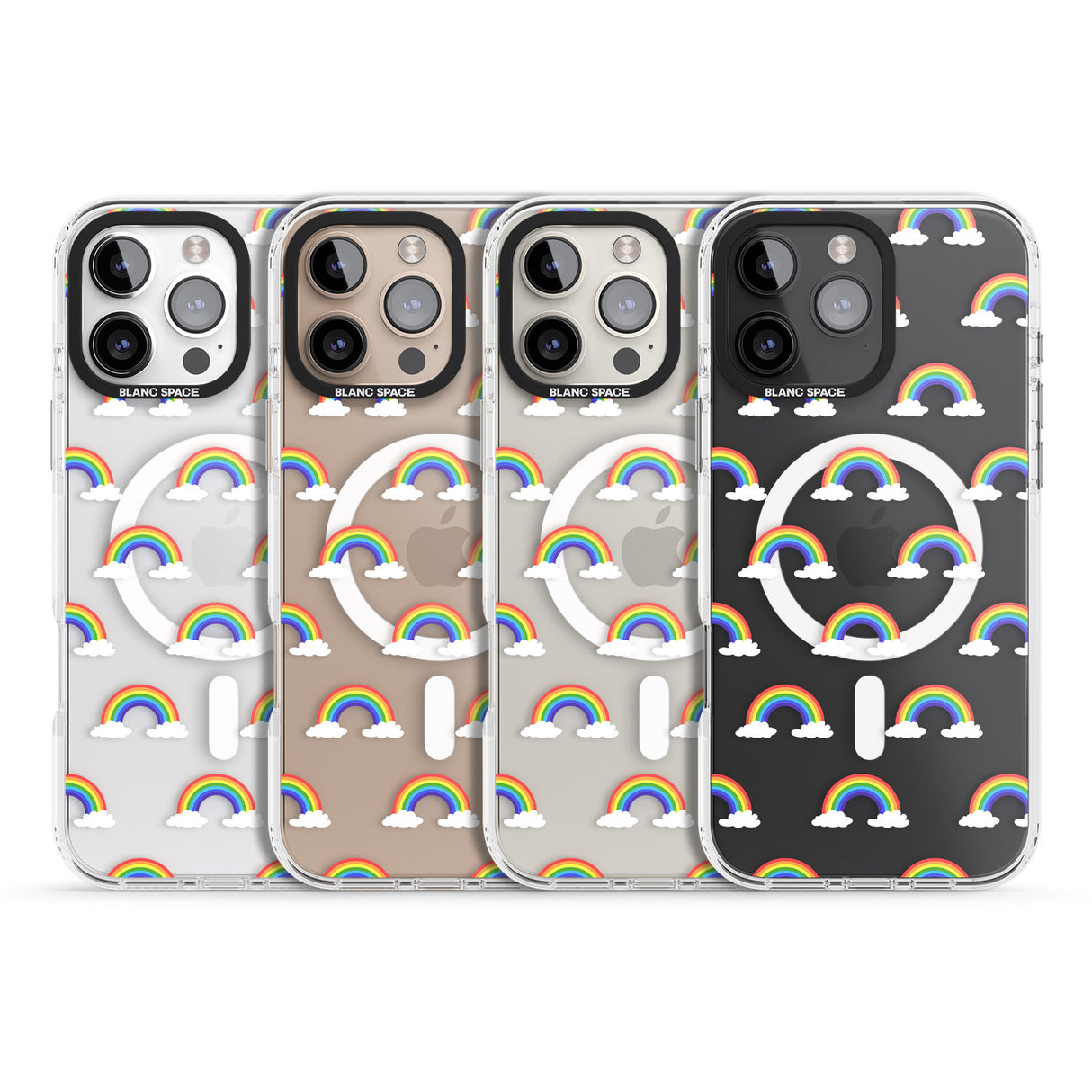 iPhone 16 Pro Max Rainbow of possibilities Black Impact Phone Case