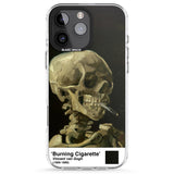 iPhone 16 Pro Max Skull of a Skeleton with Burning Cigarette Black Impact Phone Case