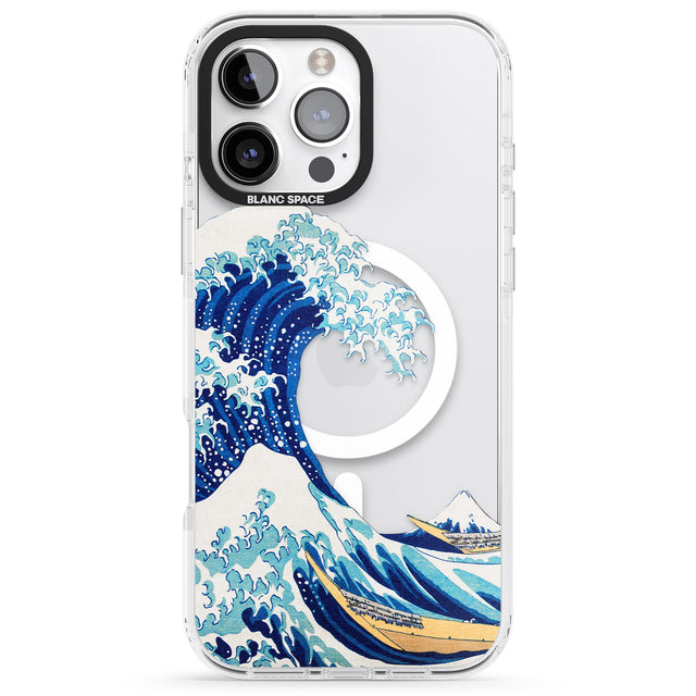 iPhone 16 Pro Max The Great Wave of Kanagawa Black Impact Phone Case