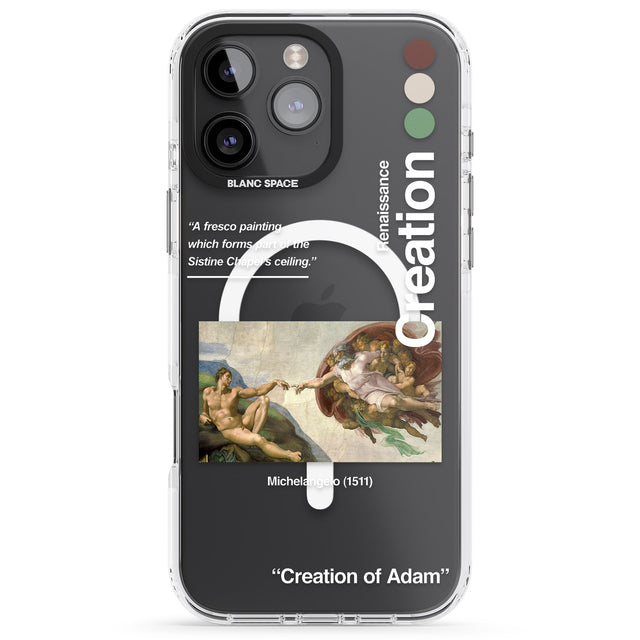 iPhone 16 Pro Max Creation of Adam - Michelangelo Black Impact Phone Case