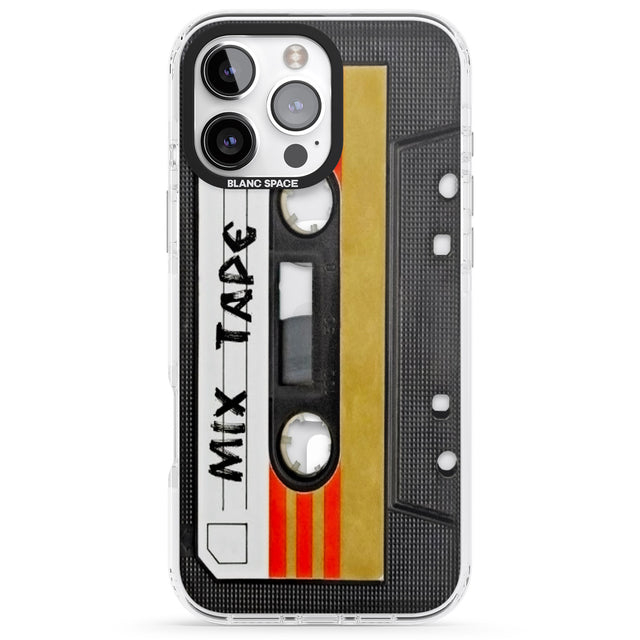 iPhone 16 Pro Max Retro Mix Tape Black Impact Phone Case