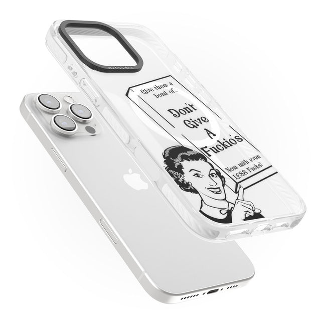 "Don't Give a F*ckio's" Cereal Impact Magsafe Phone Case for iPhone 16 Pro, iPhone 16 Pro Max