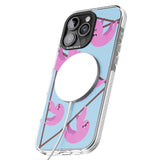 iPhone 16 Pro Max Pink Sloth Black Impact Phone Case