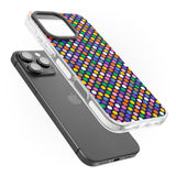 iPhone 16 Pro Max Multicolour Polka-dot Fiesta (Purple) Black Impact Phone Case