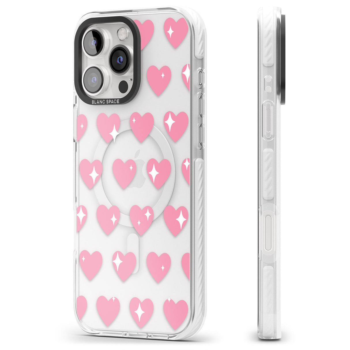 iPhone 16 Pro Max Sweet Hearts Black Impact Phone Case