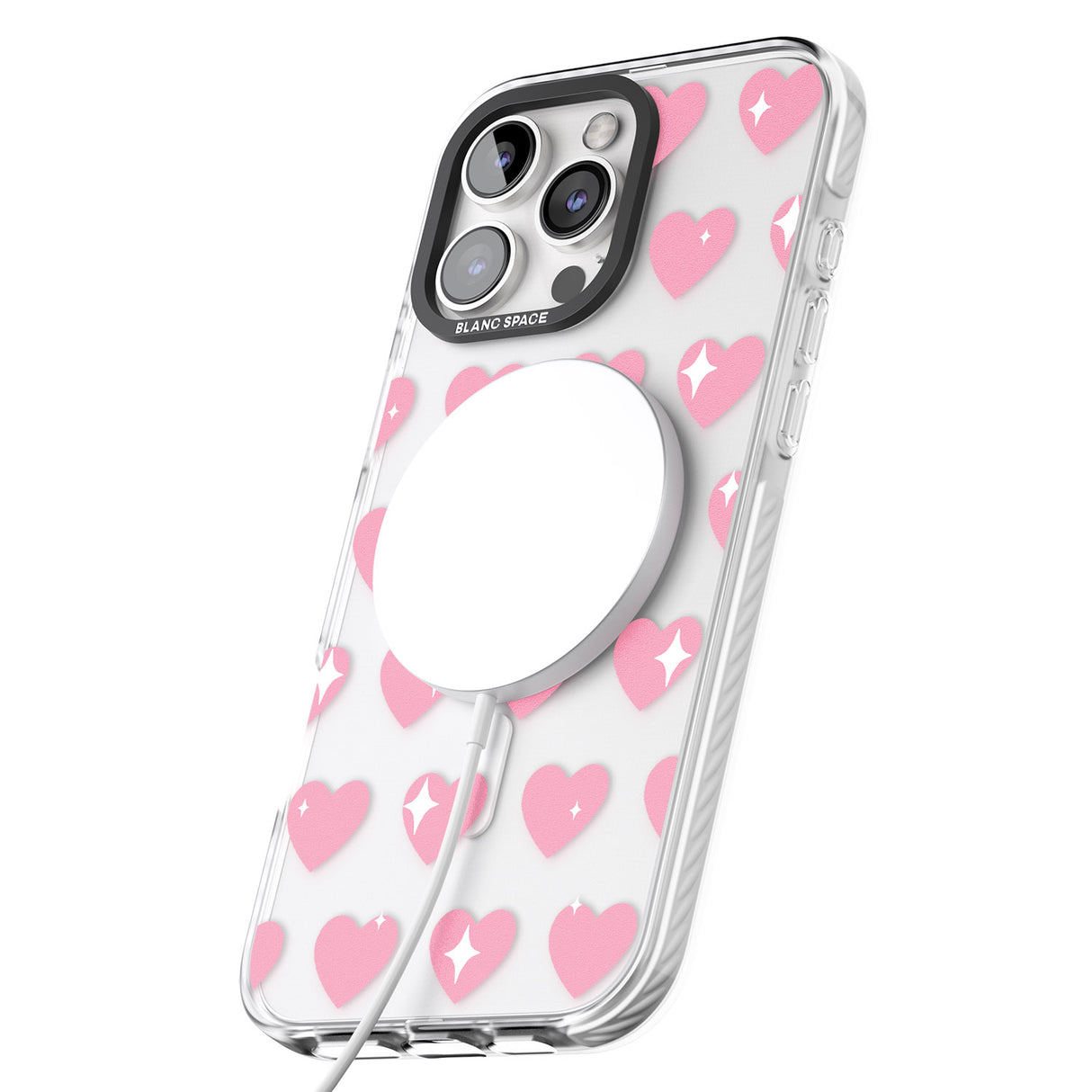 iPhone 16 Pro Max Sweet Hearts Black Impact Phone Case