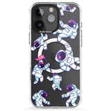 iPhone 16 Pro Max Astronaut Pattern Black Impact Phone Case