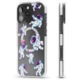 iPhone 16 Pro Max Astronaut Pattern Black Impact Phone Case