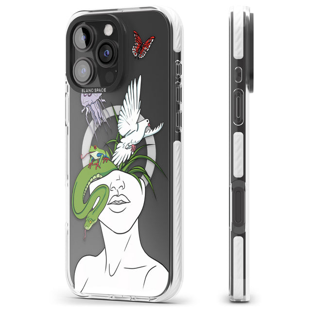 iPhone 16 Pro Max Wild Thoughts Black Impact Phone Case