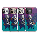 iPhone 16 Pro Max Cats In Space Black Impact Phone Case