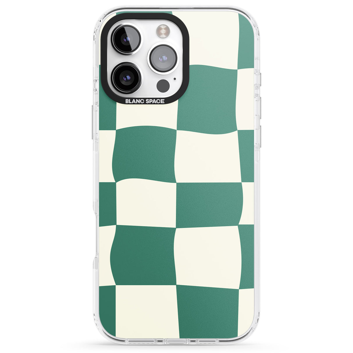 Green & Cream Wavy Check