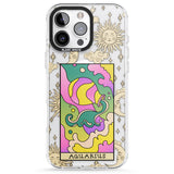 iPhone 16 Pro Max Celestial Zodiac - Aquarius Clear Impact Phone Case + Magsafe