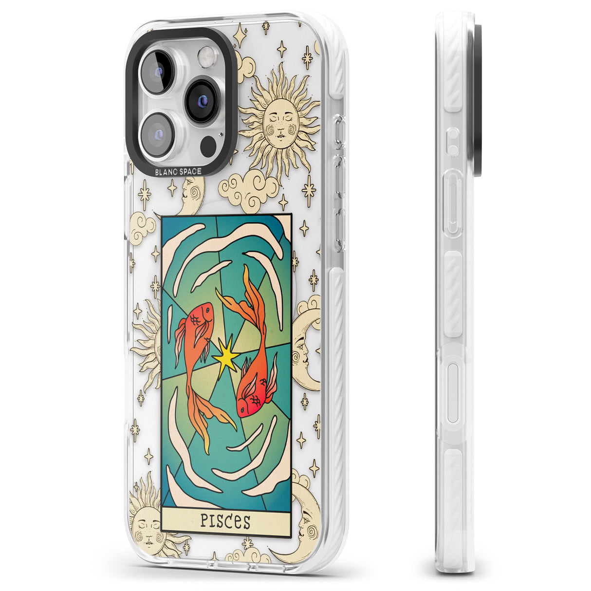 iPhone 16 Pro Max Celestial Zodiac - Pisces Black Impact Phone Case + Magsafe