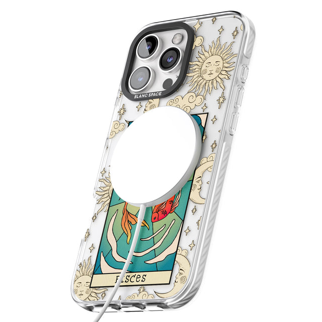 iPhone 16 Pro Max Celestial Zodiac - Pisces Black Impact Phone Case + Magsafe