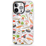 iPhone 16 Pro Max Kawaii Sushi Mix Black Impact Phone Case