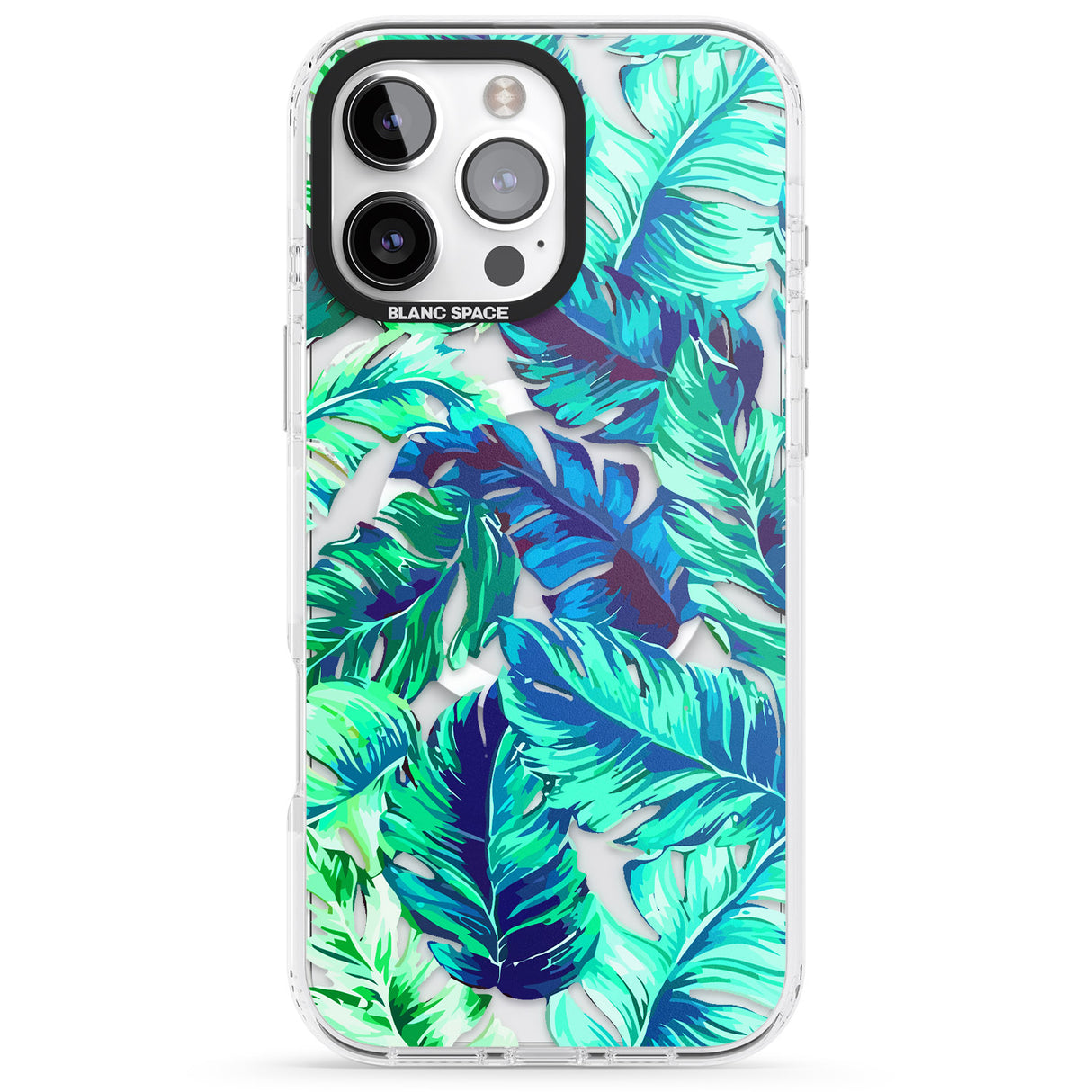 iPhone 16 Pro Max Tropical Palms Black Impact Phone Case