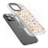 iPhone 16 Pro Max Small Flower Mix Black Impact Phone Case + Magsafe