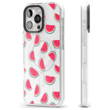 iPhone 16 Pro Max Watermelon Slices - Clear Black Impact Phone Case