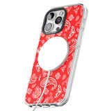 iPhone 16 Pro Max Red Bandana Black Impact Phone Case