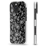 iPhone 16 Pro Max Black Bandana Black Impact Phone Case