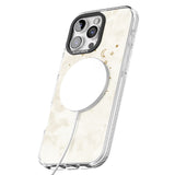 iPhone 16 Pro Max Aquarius Emblem - Solid Gold Marbled Design Black Impact Phone Case