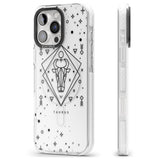 iPhone 16 Pro Max Taurus Emblem - Transparent Design Black Impact Phone Case