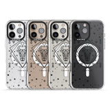 iPhone 16 Pro Max Taurus Emblem - Transparent Design Black Impact Phone Case