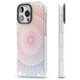 iPhone 16 Pro Max Large Rainbow Mandala Black Impact Phone Case