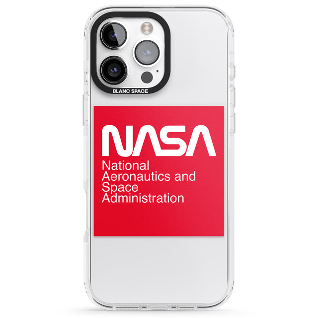 iPhone 16 Pro Max NASA The Worm Box Black Impact Phone Case