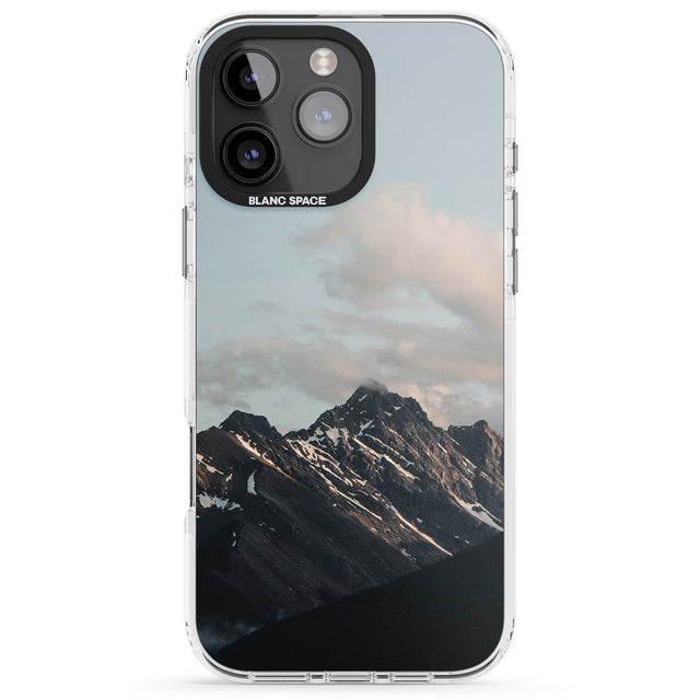 iPhone 16 Pro Max Mountain Range Photograph Black Impact Phone Case