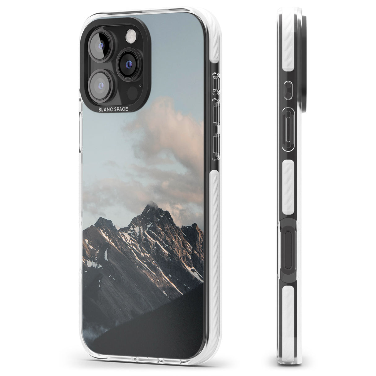 iPhone 16 Pro Max Mountain Range Photograph Black Impact Phone Case