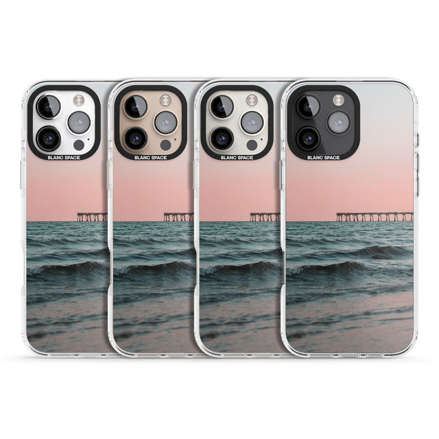 iPhone 16 Pro Max Beach Pier Photograph Black Impact Phone Case