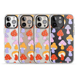 iPhone 16 Pro Max Happy Shrooms Black Impact Phone Case