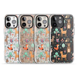 iPhone 16 Pro Max Wildlife Pattern Black Impact Phone Case