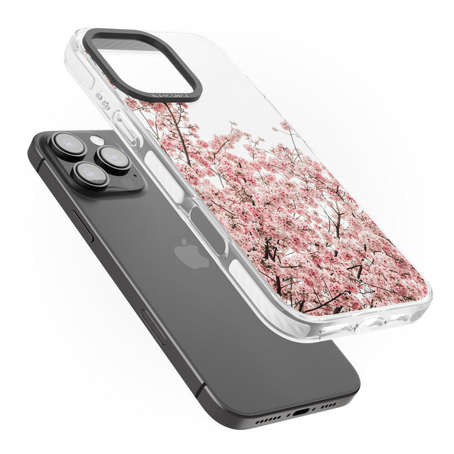 iPhone 16 Pro Max Cherry Blossoms - Real Floral Photographs Black Impact Phone Case