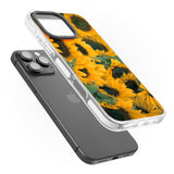 iPhone 16 Pro Max Sunflowers Black Impact Phone Case