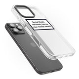 iPhone 16 Pro Max Social Media Quote Black Impact Phone Case